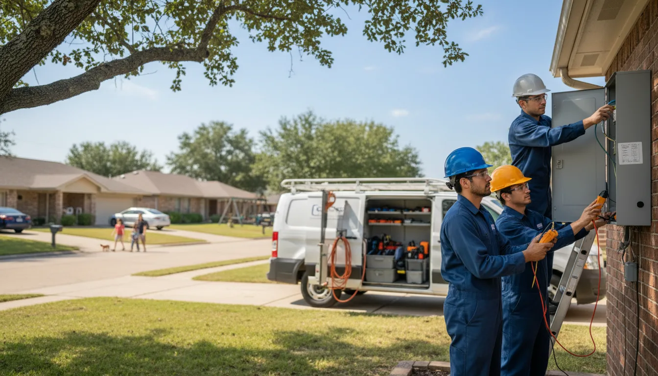 Certified electrician providing emergency electrical services in Cherokee, TX